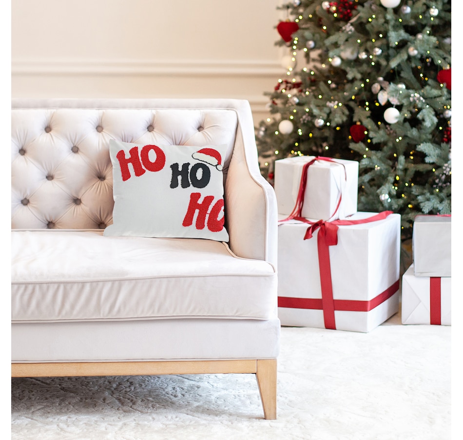 Image 736709_ALTMORE1.jpg, Product 736-709 / Price $64.99, IH Casa Décor Cotton Embroidered Cushion (Ho Ho Ho, 380G filler, set of 2) from IH Casa Decor on TSC.ca's Home & Garden department
