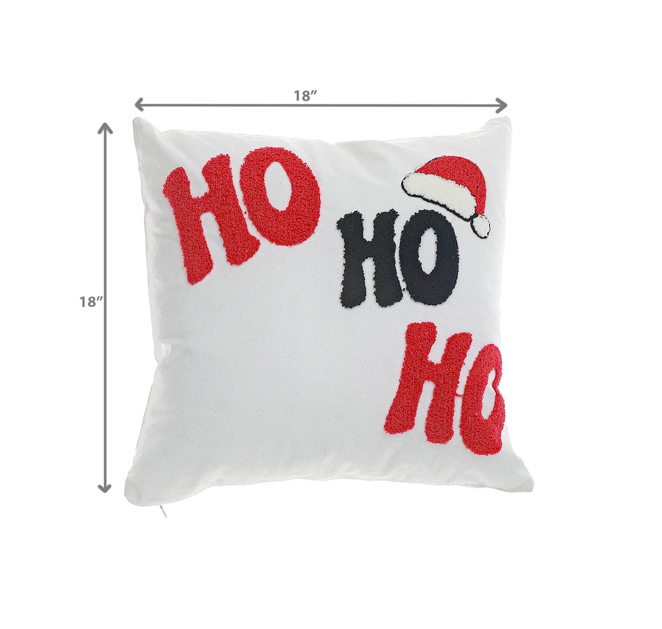 Image 736709_ALTMORE3.jpg, Product 736-709 / Price $64.99, IH Casa Décor Cotton Embroidered Cushion (Ho Ho Ho, 380G filler, set of 2) from IH Casa Decor on TSC.ca's Home & Garden department