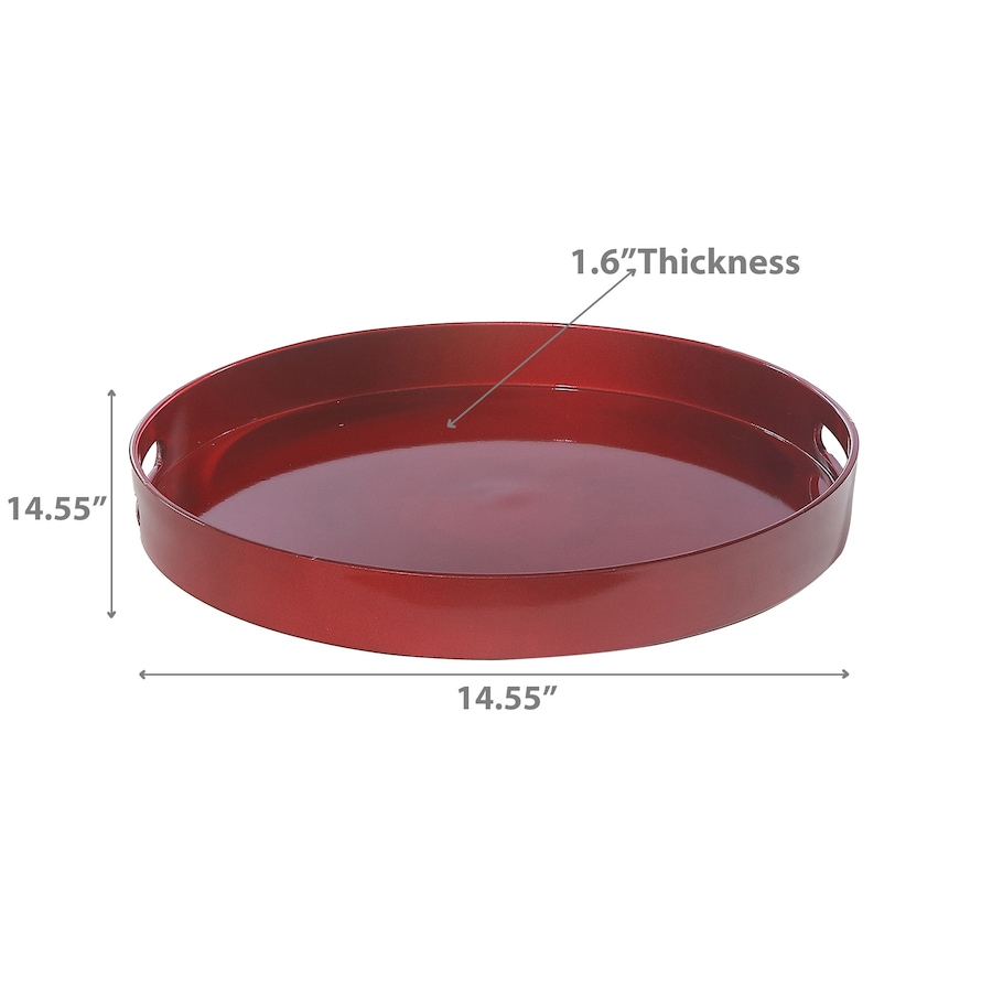 Image 736719_ALTMORE2.jpg, Product 736-719 / Price $34.99, IH Casa Décor Round Serving Tray with Handle (red) from IH Casa Decor on TSC.ca's Kitchen department