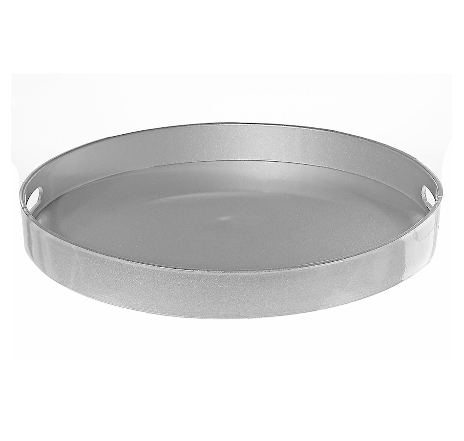 Image 736720.jpg, Product 736-720 / Price $34.99, IH Casa Décor Round Serving Tray with Handle (silver) from IH Casa Decor on TSC.ca's Kitchen department