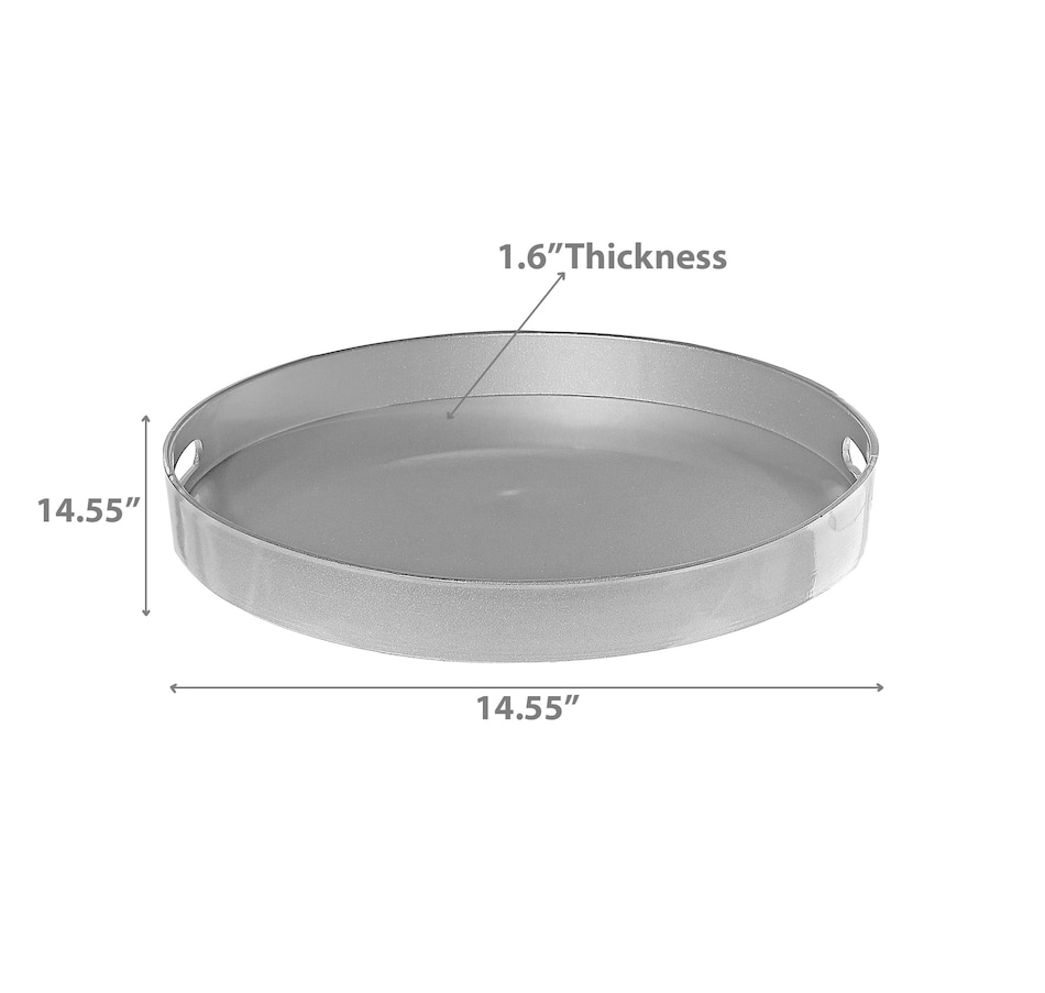 Image 736720_ALTMORE2.jpg, Product 736-720 / Price $34.99, IH Casa Décor Round Serving Tray with Handle (silver) from IH Casa Decor on TSC.ca's Kitchen department