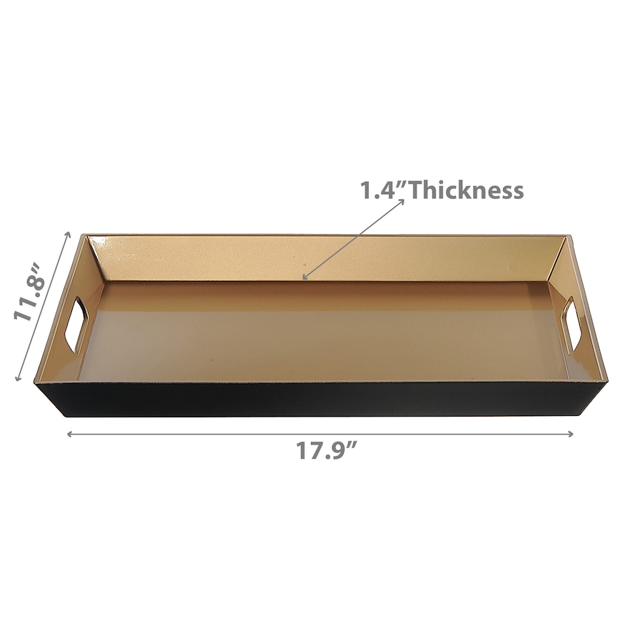 Image 736721_ALTMORE2.jpg, Product 736-721 / Price $19.99, IH Casa Décor Rectangular Serving Tray with Handle (gold) from IH Casa Decor on TSC.ca's Kitchen department