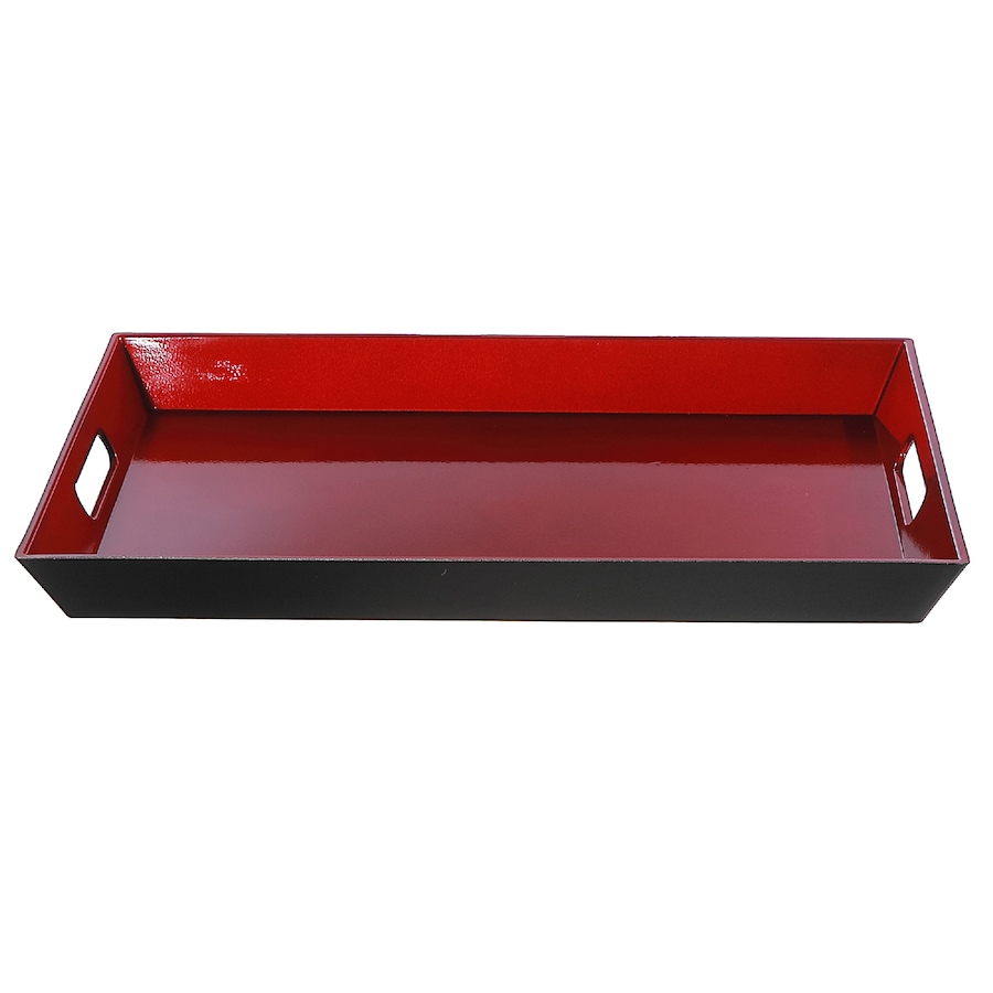 Image 736722.jpg, Product 736-722 / Price $19.99, IH Casa Décor Rectangular Serving Tray with Handle (red) from IH Casa Decor on TSC.ca's Kitchen department