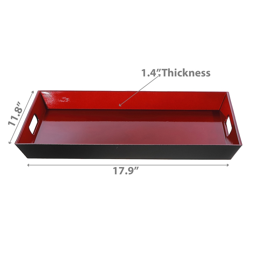 Image 736722_ALTMORE2.jpg, Product 736-722 / Price $19.99, IH Casa Décor Rectangular Serving Tray with Handle (red) from IH Casa Decor on TSC.ca's Kitchen department