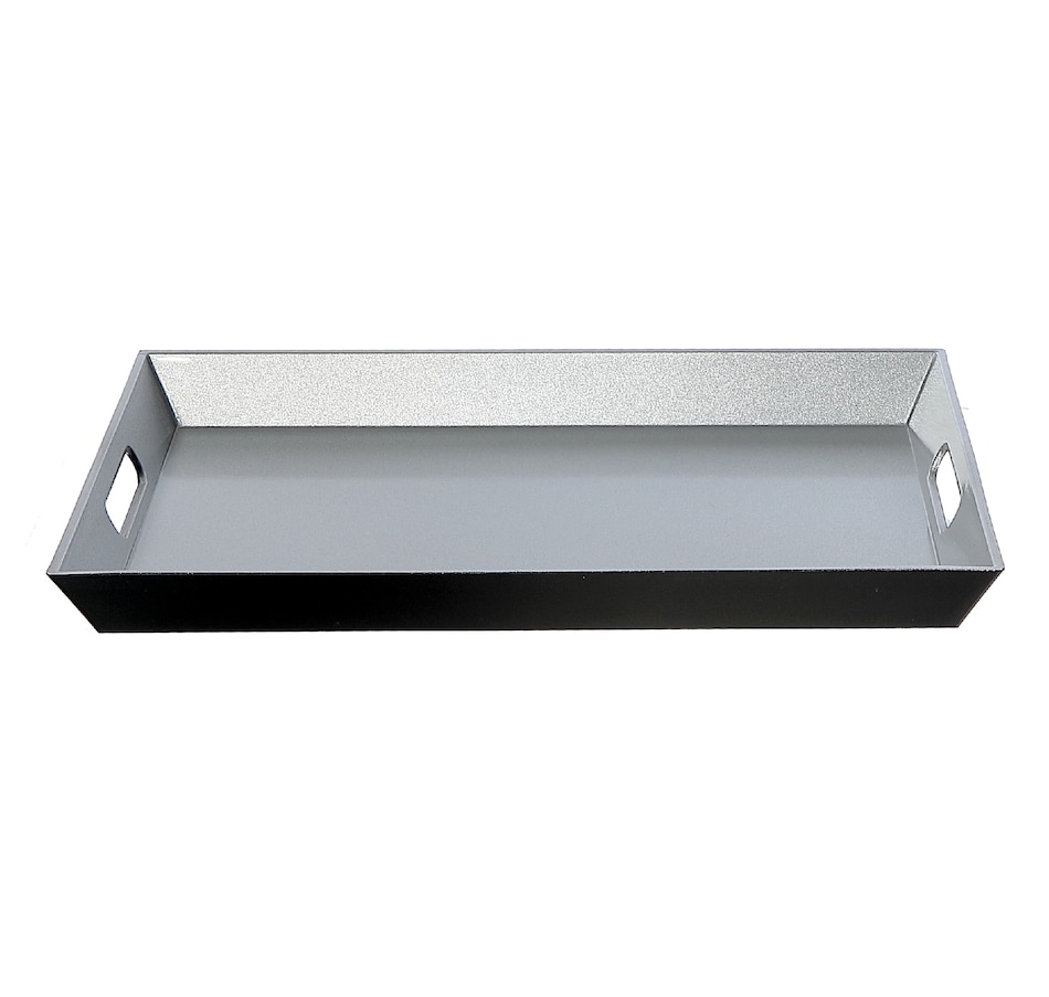 Image 736723.jpg, Product 736-723 / Price $19.99, IH Casa Décor Rectangular Serving Tray with Handle (silver) from IH Casa Decor on TSC.ca's Kitchen department