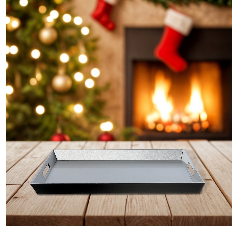 Image 736723_ALTMORE1.jpg, Product 736-723 / Price $19.99, IH Casa Décor Rectangular Serving Tray with Handle (silver) from IH Casa Decor on TSC.ca's Kitchen department