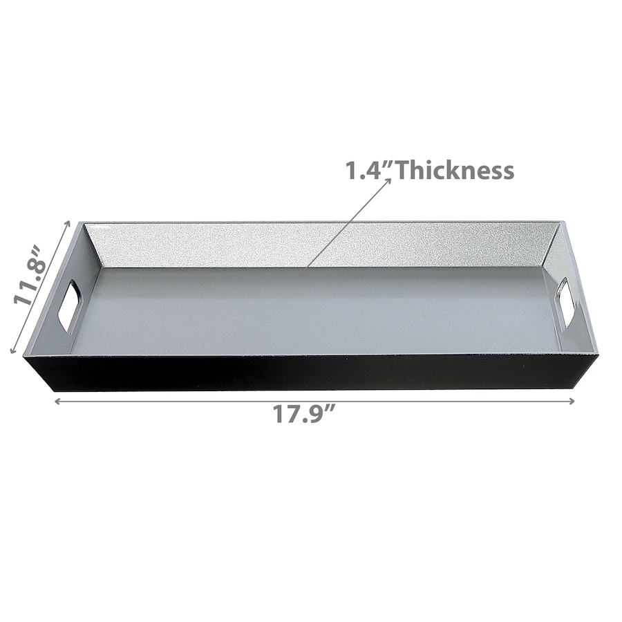 Image 736723_ALTMORE2.jpg, Product 736-723 / Price $19.99, IH Casa Décor Rectangular Serving Tray with Handle (silver) from IH Casa Decor on TSC.ca's Kitchen department