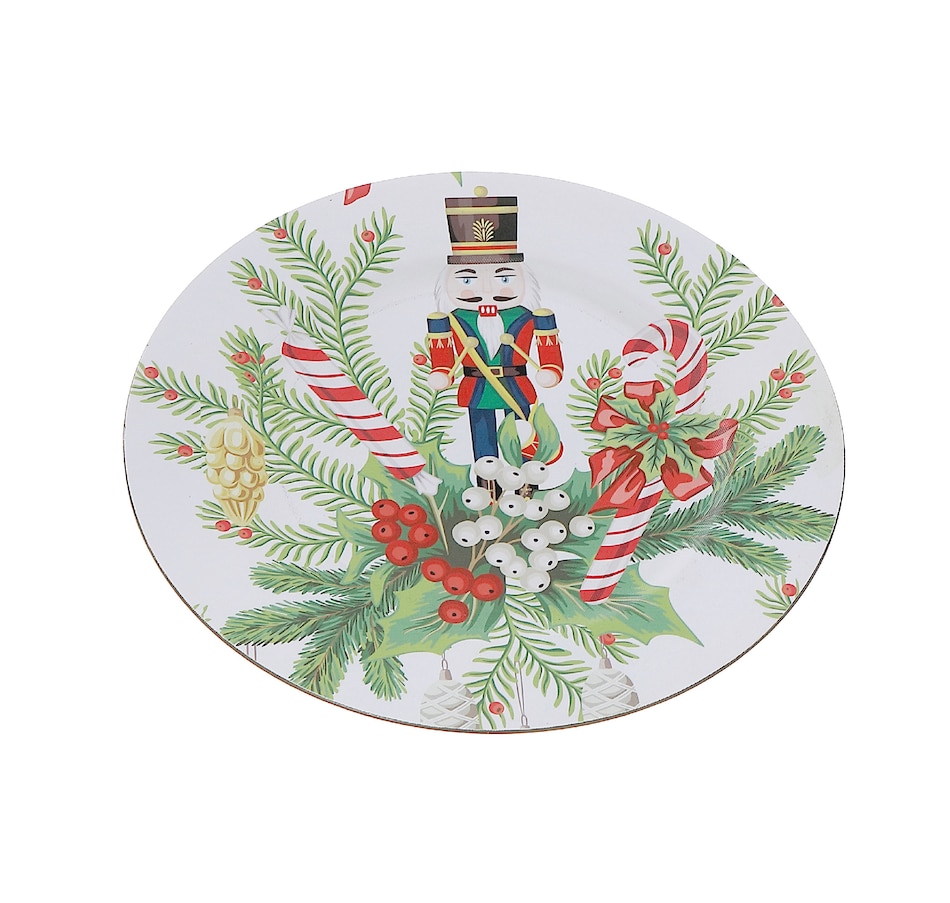 Image 736728.jpg, Product 736-728 / Price $69.99, IH Casa Décor Printed Charger Plate (nutcracker, 13", set of 12) from IH Casa Decor on TSC.ca's Kitchen department