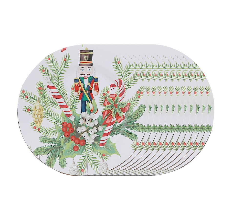 Image 736728_ALTMORE2.jpg, Product 736-728 / Price $69.99, IH Casa Décor Printed Charger Plate (nutcracker, 13", set of 12) from IH Casa Decor on TSC.ca's Kitchen department