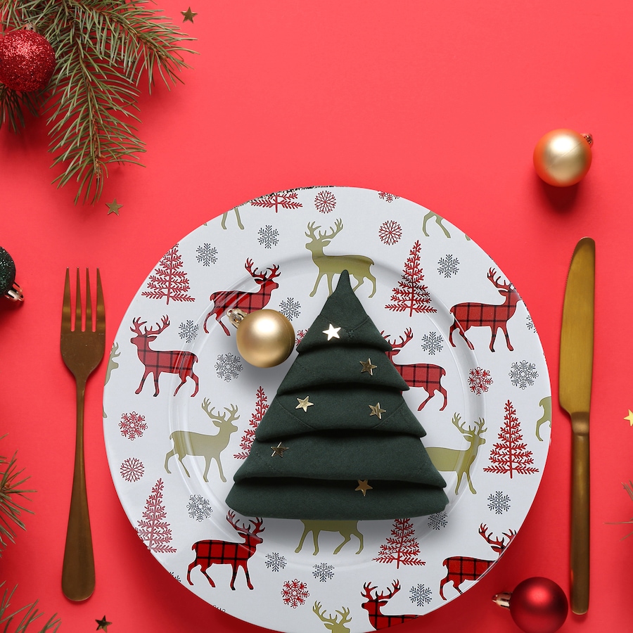 Image 736731_ALTMORE1.jpg, Product 736-731 / Price $69.99, IH Casa Décor Printed Metal Charger Plate (tree and deer, 13", set of 12) from IH Casa Decor on TSC.ca's Kitchen department