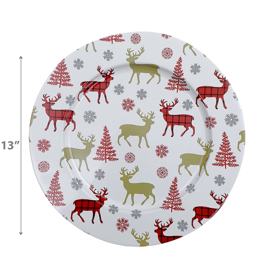 Image 736731_ALTMORE3.jpg, Product 736-731 / Price $69.99, IH Casa Décor Printed Metal Charger Plate (tree and deer, 13", set of 12) from IH Casa Decor on TSC.ca's Kitchen department