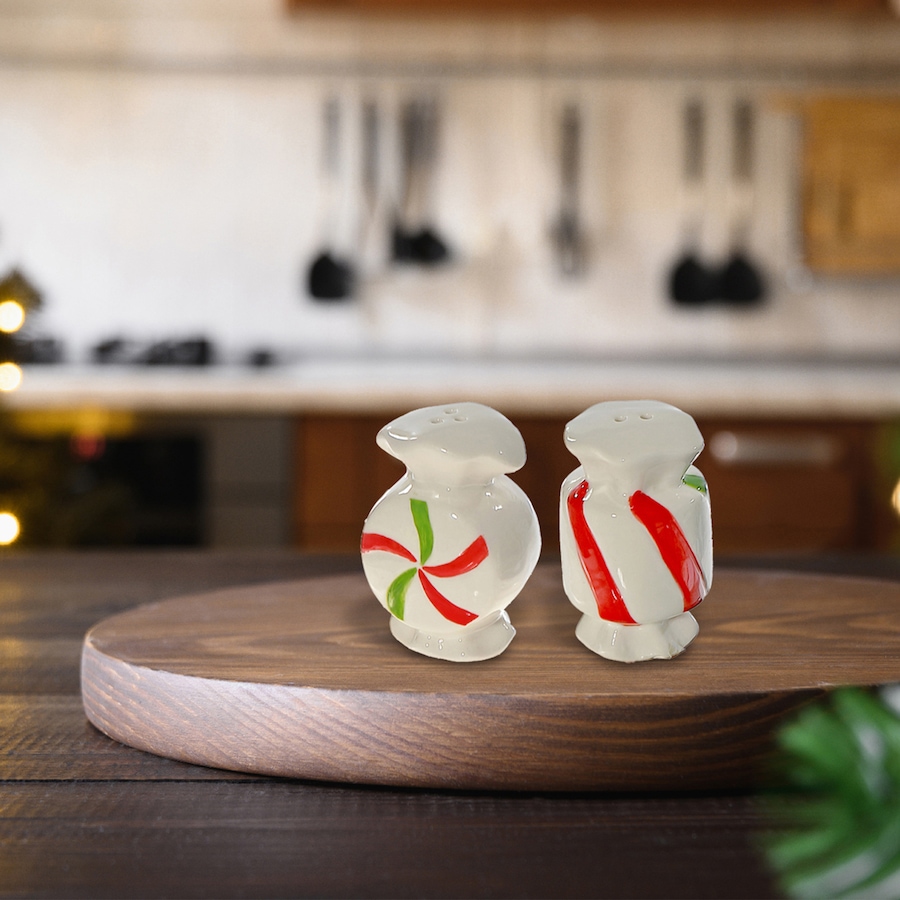 Image 736736_ALTMORE1.jpg, Product 736-736 / Price $14.99, IH Casa Décor Ceramic Peppermint Candy Salt and Pepper Shaker from IH Casa Decor on TSC.ca's Kitchen department