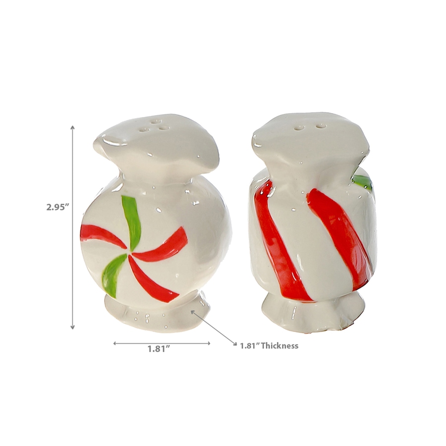 Image 736736_ALTMORE2.jpg, Product 736-736 / Price $14.99, IH Casa Décor Ceramic Peppermint Candy Salt and Pepper Shaker from IH Casa Decor on TSC.ca's Kitchen department