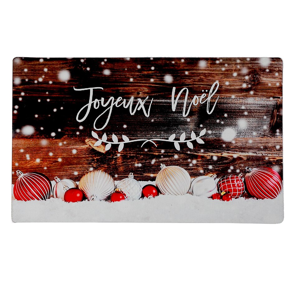 Image 736769.jpg, Product 736-769 / Price $19.99, IH Casa Décor Printed Rubber Mat (Joyeux Noel) from IH Casa Decor on TSC.ca's Home & Garden department