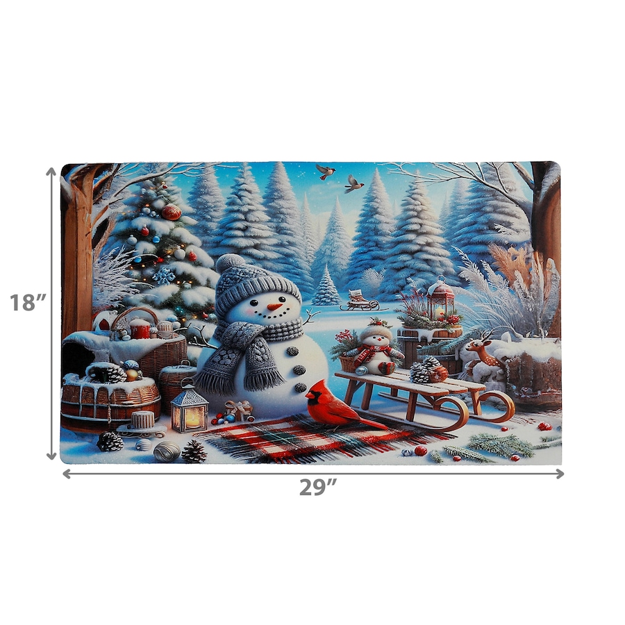 Image 736771_ALTMORE2.jpg, Product 736-771 / Price $19.99, IH Casa Décor Printed Rubber Mat (Snowman With Sled) from IH Casa Decor on TSC.ca's Home & Garden department