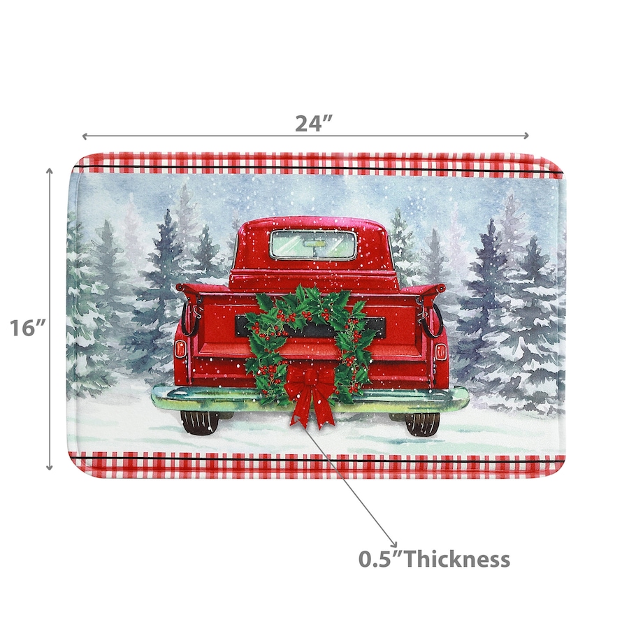 Image 736775_ALTMORE2.jpg, Product 736-775 / Price $29.99, Memory Foam Digital Print Mat (Red Truck) from IH Casa Decor on TSC.ca's Home & Garden department