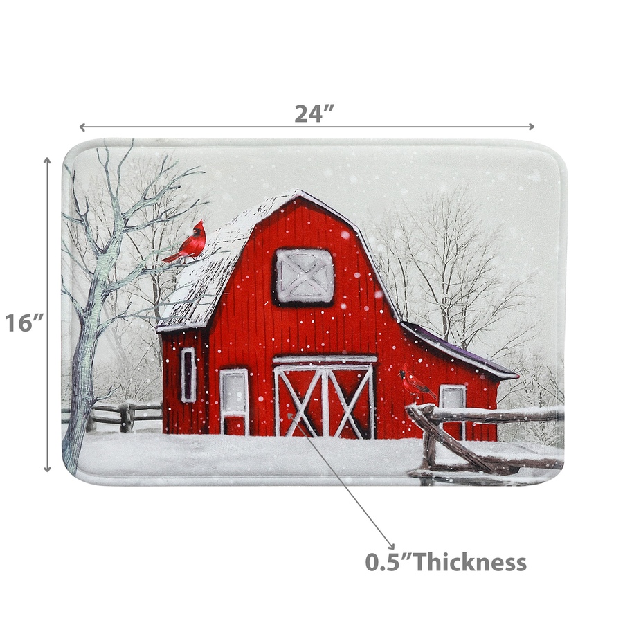 Image 736776_ALTMORE2.jpg, Product 736-776 / Price $29.99, IH Casa Décor Memory Foam Digital Print Mat (Winter's Coming, Barn In Winter) from IH Casa Decor on TSC.ca's Home & Garden department