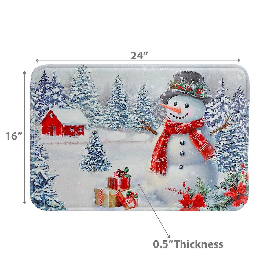 Image 736777_ALTMORE2.jpg, Product 736-777 / Price $29.99, IH Casa Décor Memory Foam Digital Print Mat (Snowman In Forest) from IH Casa Decor on TSC.ca's Home & Garden department