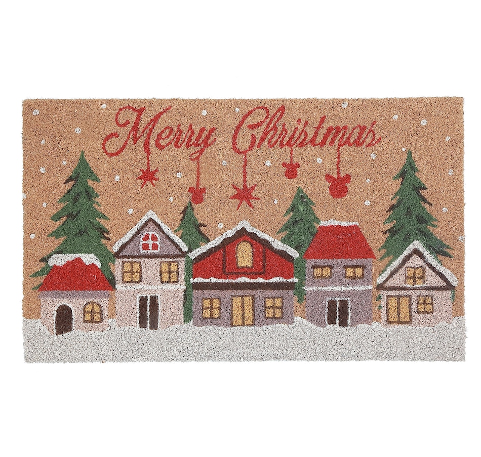 Image 736784.jpg, Product 736-784 / Price $34.99, IH Casa Décor Coir Door Mat (Winter Village, Merry Christmas) from IH Casa Decor on TSC.ca's Home & Garden department