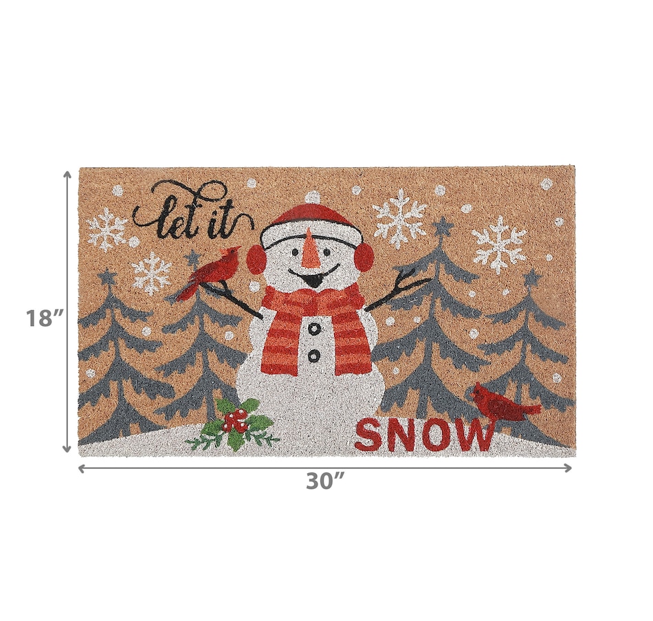 Image 736786_ALTMORE2.jpg, Product 736-786 / Price $34.99, IH Casa Décor Coir Door Mat (Snowman, Let It Snow) from IH Casa Decor on TSC.ca's Home & Garden department