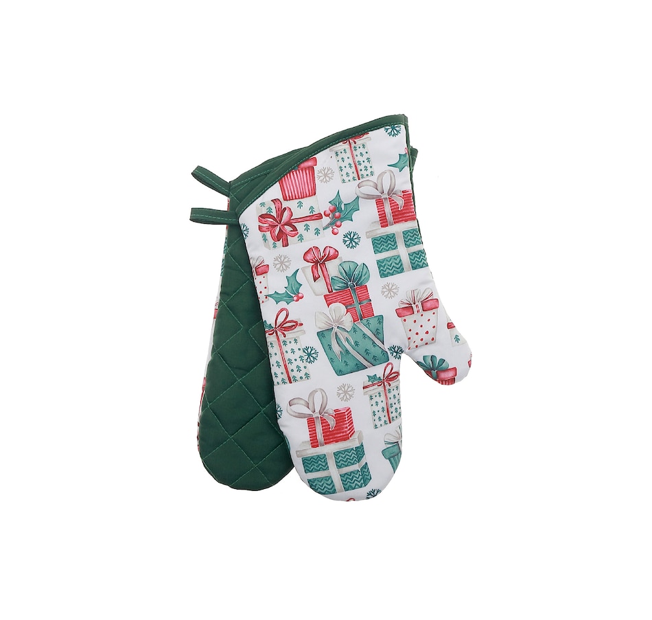 Image 736801.jpg, Product 736-801 / Price $19.99, IH Casa Décor 14" Oven Mitts (presents, set of 2) from IH Casa Decor on TSC.ca's Kitchen department