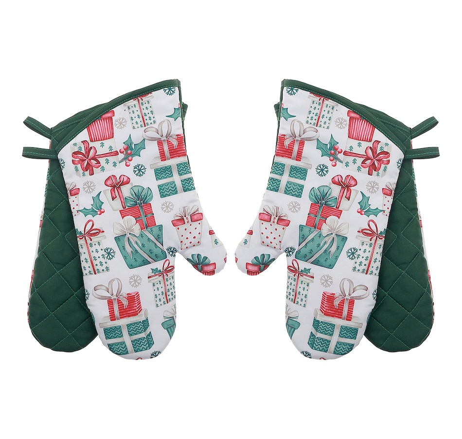 Image 736801_ALTMORE2.jpg, Product 736-801 / Price $19.99, IH Casa Décor 14" Oven Mitts (presents, set of 2) from IH Casa Decor on TSC.ca's Kitchen department