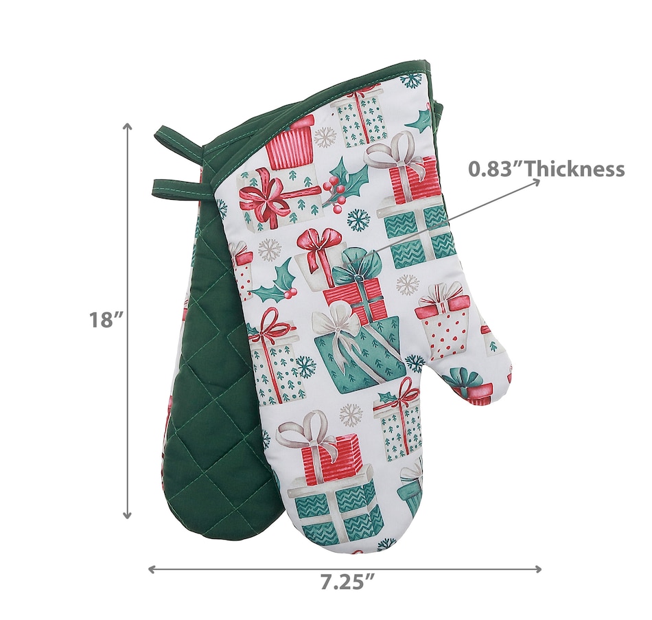 Image 736801_ALTMORE3.jpg, Product 736-801 / Price $19.99, IH Casa Décor 14" Oven Mitts (presents, set of 2) from IH Casa Decor on TSC.ca's Kitchen department