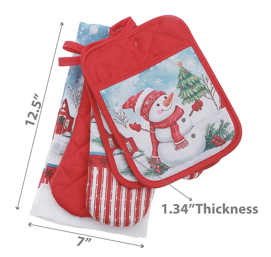Image 736832_ALTMORE2.jpg, Product 736-832 / Price $19.99, IH Casa Décor 5-Piece Kitchen Set (snowman) from IH Casa Decor on TSC.ca's Kitchen department