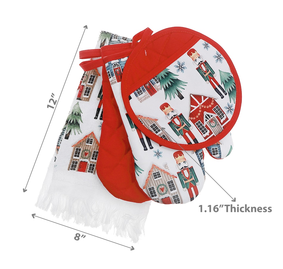 Image 736837_ALTMORE2.jpg, Product 736-837 / Price $19.99, IH Casa Décor 4-Piece Kitchen Set (nutcracker) from IH Casa Decor on TSC.ca's Kitchen department