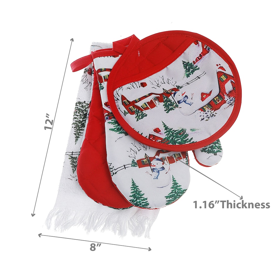 Image 736842_ALTMORE2.jpg, Product 736-842 / Price $19.99, IH Casa Décor 4-Piece Kitchen Set (winter village) from IH Casa Decor on TSC.ca's Kitchen department