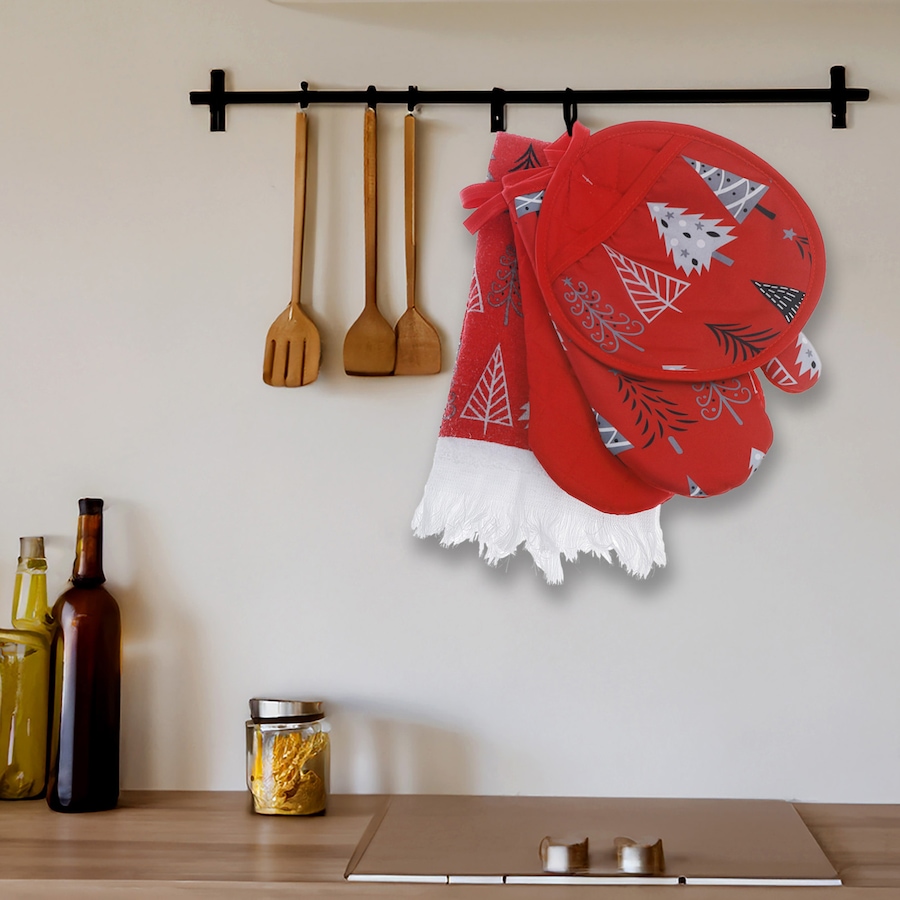 Image 736843_ALTMORE1.jpg, Product 736-843 / Price $19.99, IH Casa Décor 4-Piece Kitchen Set (trees pattern) from IH Casa Decor on TSC.ca's Kitchen department