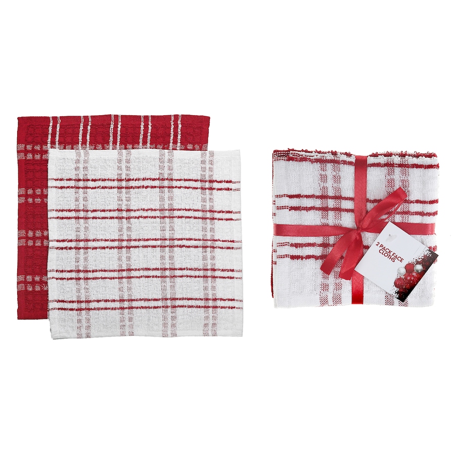 Image 736856.jpg, Product 736-856 / Price $29.99, IH Casa Décor Red Checkered Terry Dish Cloths (set of 2) from IH Casa Decor on TSC.ca's Home & Garden department