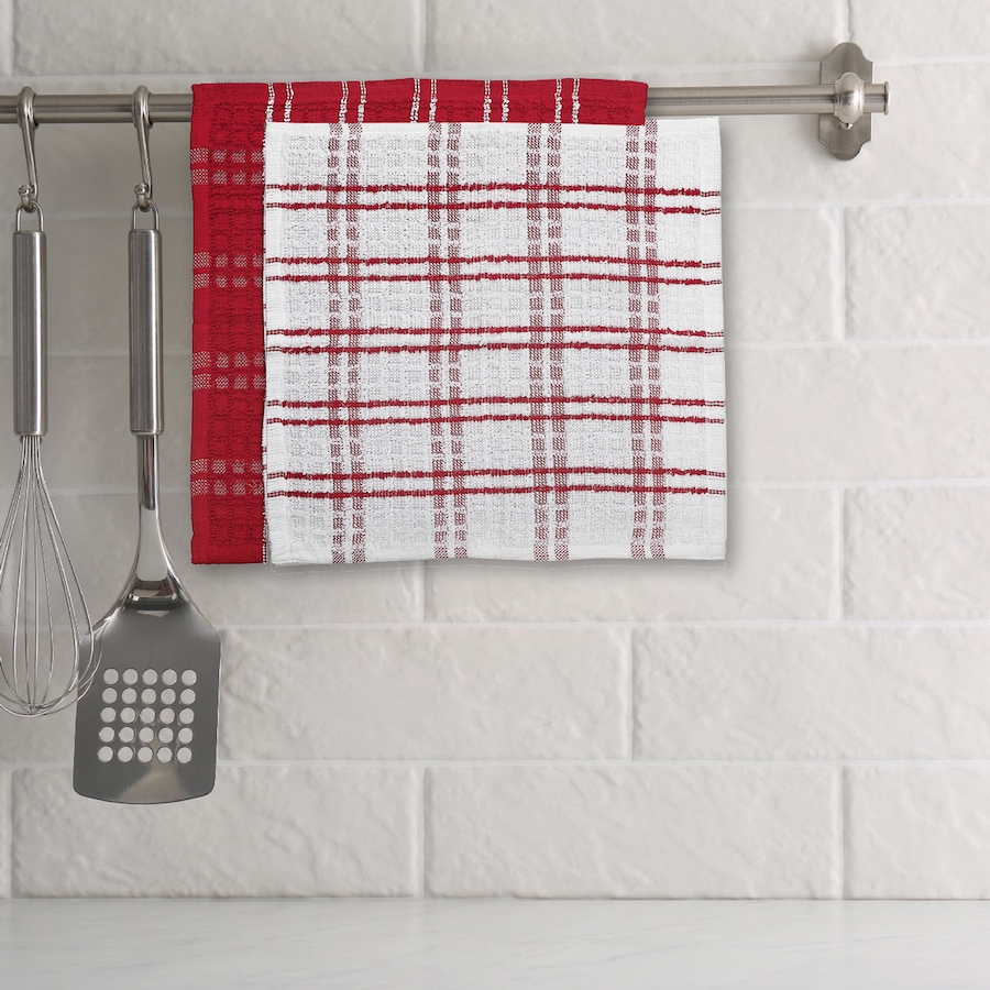 Image 736856_ALTMORE1.jpg, Product 736-856 / Price $29.99, IH Casa Décor Red Checkered Terry Dish Cloths (set of 2) from IH Casa Decor on TSC.ca's Home & Garden department