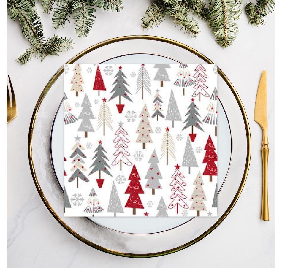 Image 736898_ALTMORE1.jpg, Product 736-898 / Price $34.99, IH Casa Décor 20-Pack Luncheon 3-Ply Napkin (winter forest, set of 6) from IH Casa Decor on TSC.ca's Kitchen department