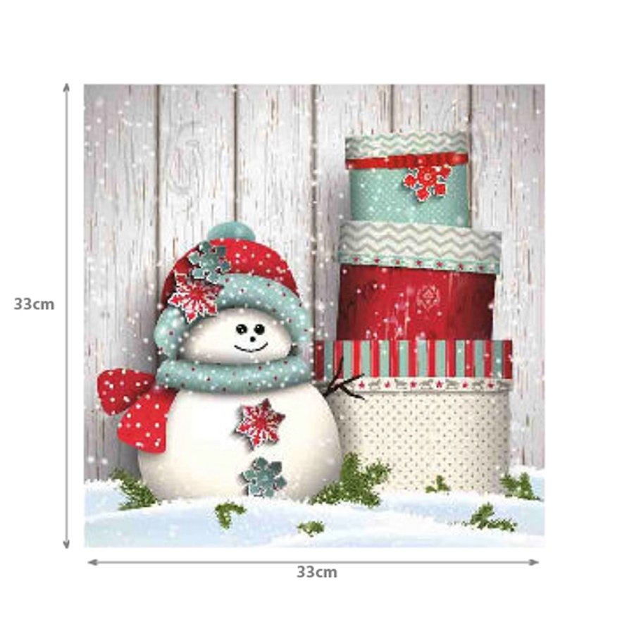 Image 736899_ALTMORE3.jpg, Product 736-899 / Price $34.99, 20 Pack Luncheon 3 Ply Napkin (Snowman With Gifts) from IH Casa Decor on TSC.ca's Kitchen department