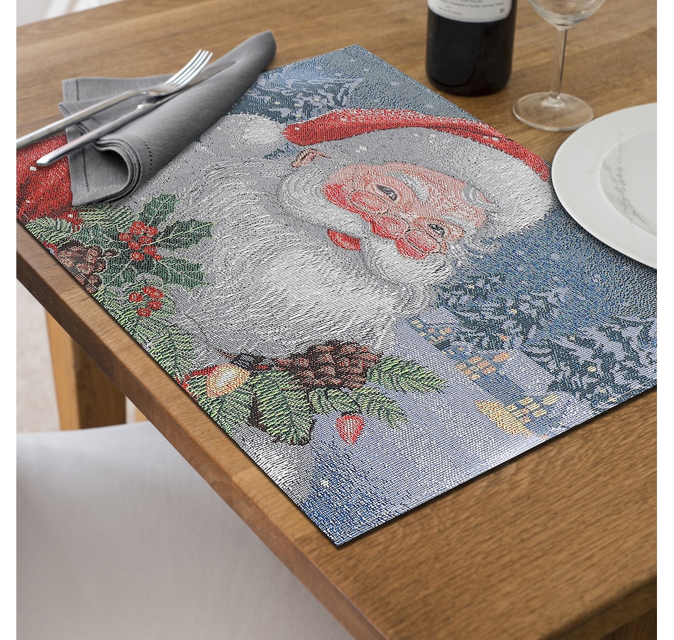 Image 736938_ALTMORE1.jpg, Product 736-938 / Price $69.99, IH Casa Décor Tapestry Placemat (Santa, 13" x 18", set of 12) from IH Casa Decor on TSC.ca's Kitchen department