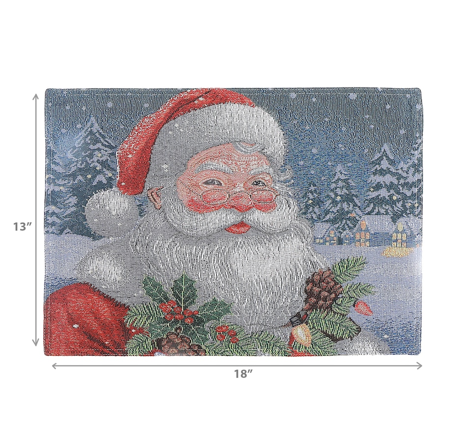 Image 736938_ALTMORE3.jpg, Product 736-938 / Price $69.99, IH Casa Décor Tapestry Placemat (Santa, 13" x 18", set of 12) from IH Casa Decor on TSC.ca's Kitchen department