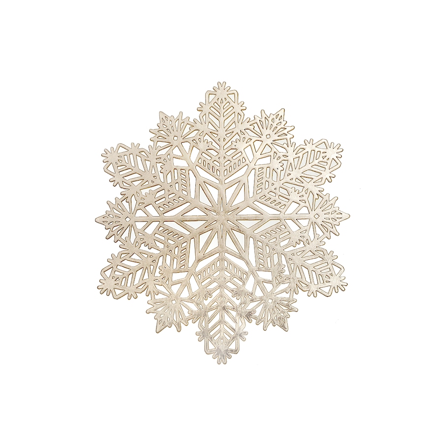 Image 736943.jpg, Product 736-943 / Price $59.99, IH Casa Décor PVC Cut-Out Snowflake Placemat (gold, set of 12) from IH Casa Decor on TSC.ca's Kitchen department