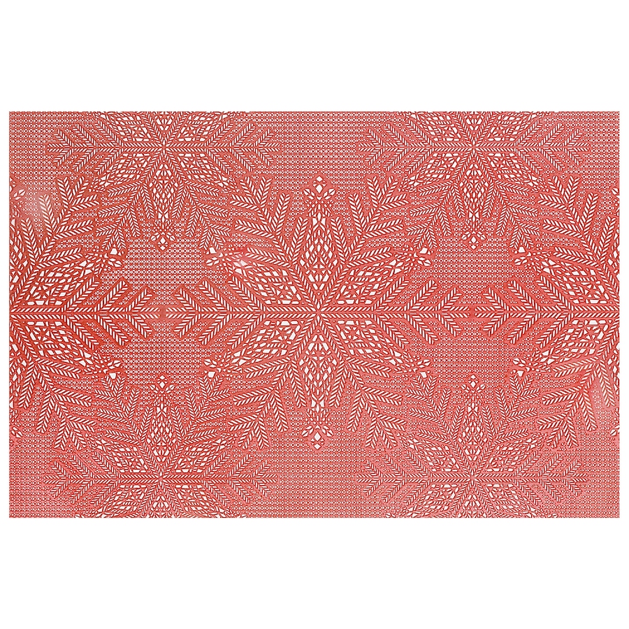 Image 736950.jpg, Product 736-950 / Price $54.99, IH Casa Décor PVC Rectangular Cut-Out Snowflake Placemat (red, set of 12) from IH Casa Decor on TSC.ca's Kitchen department