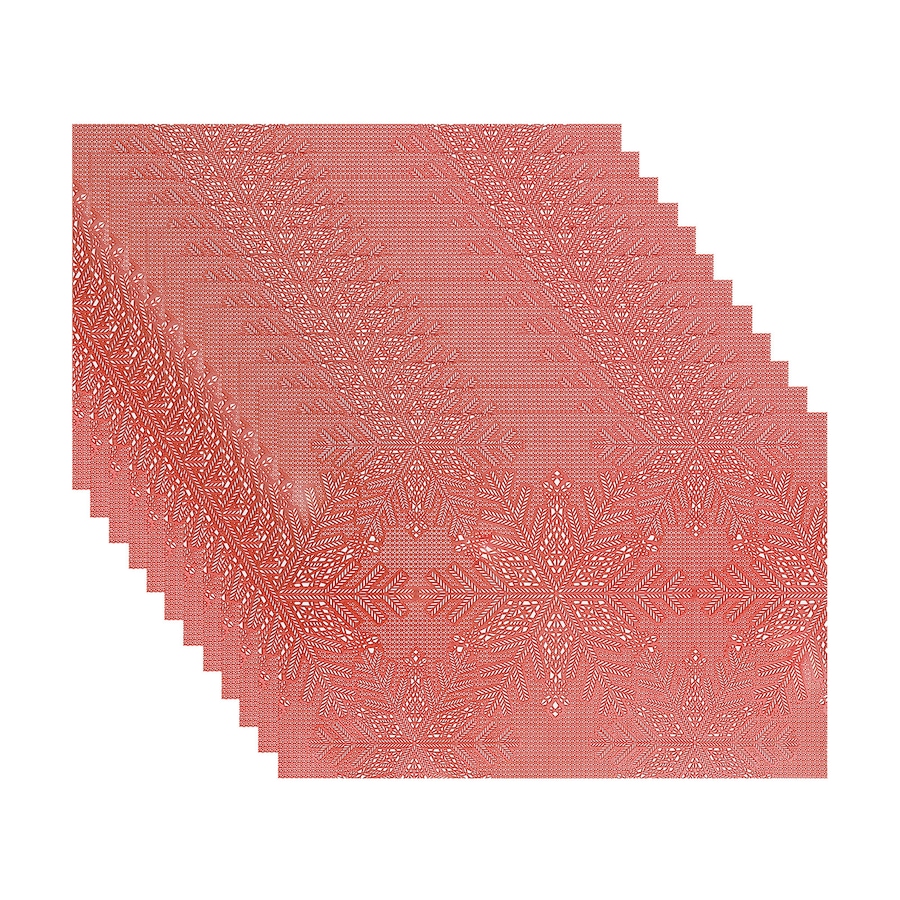 Image 736950_ALTMORE2.jpg, Product 736-950 / Price $54.99, IH Casa Décor PVC Rectangular Cut-Out Snowflake Placemat (red, set of 12) from IH Casa Decor on TSC.ca's Kitchen department