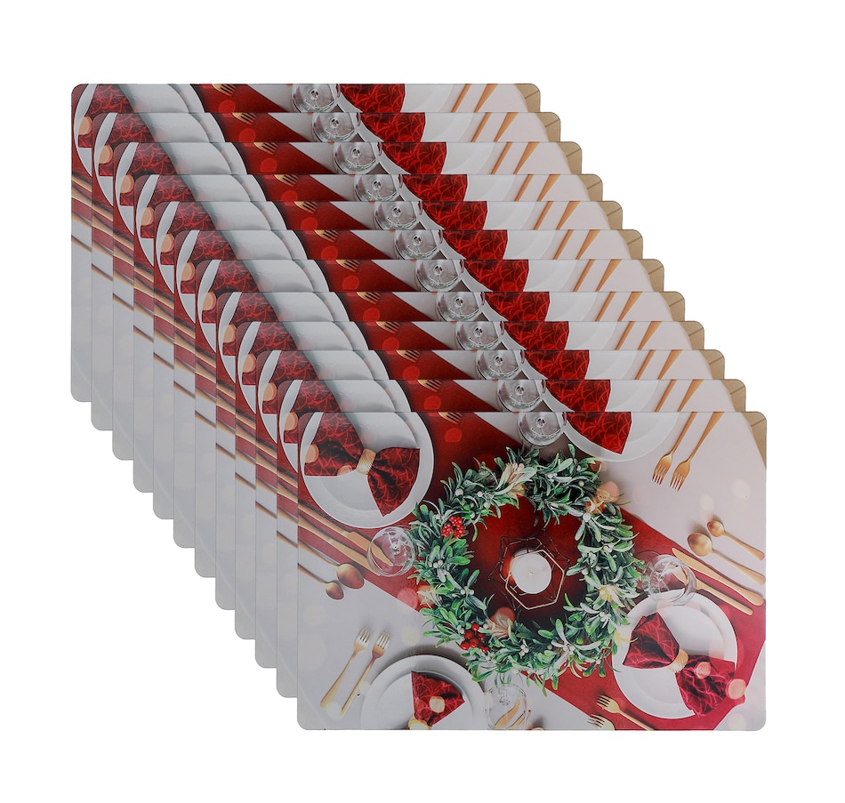 Image 736953_ALTMORE2.jpg, Product 736-953 / Price $34.99, IH Casa Décor Plastic Placemat (holiday dinner, set of 12) from IH Casa Decor on TSC.ca's Kitchen department