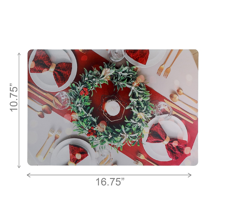 Image 736953_ALTMORE3.jpg, Product 736-953 / Price $34.99, IH Casa Décor Plastic Placemat (holiday dinner, set of 12) from IH Casa Decor on TSC.ca's Kitchen department