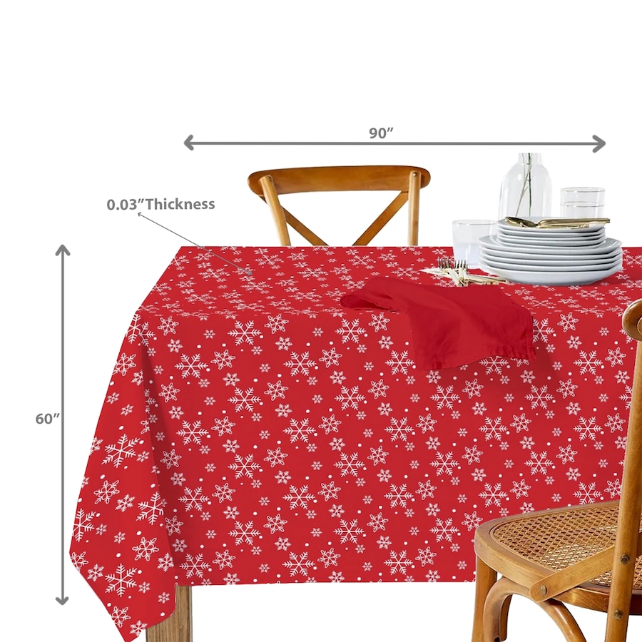 Image 736978_ALTMORE2.jpg, Product 736-978 / Price $39.99, IH Casa Décor Cotton Table Cloth (60" x 90", snowflakes) from IH Casa Decor on TSC.ca's Kitchen department