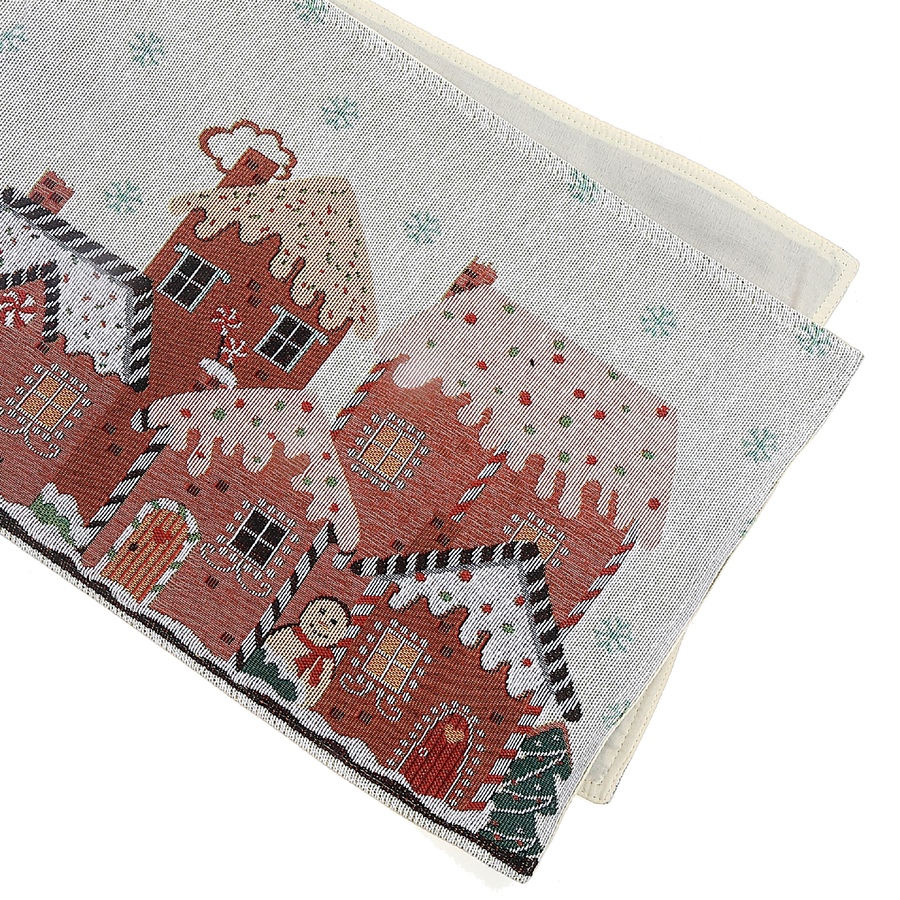 Image 736979.jpg, Product 736-979 / Price $34.99, IH Casa Décor Tapestry Table Runner (gingerbread houses, 36", set of 2) from IH Casa Decor on TSC.ca's Home & Garden department