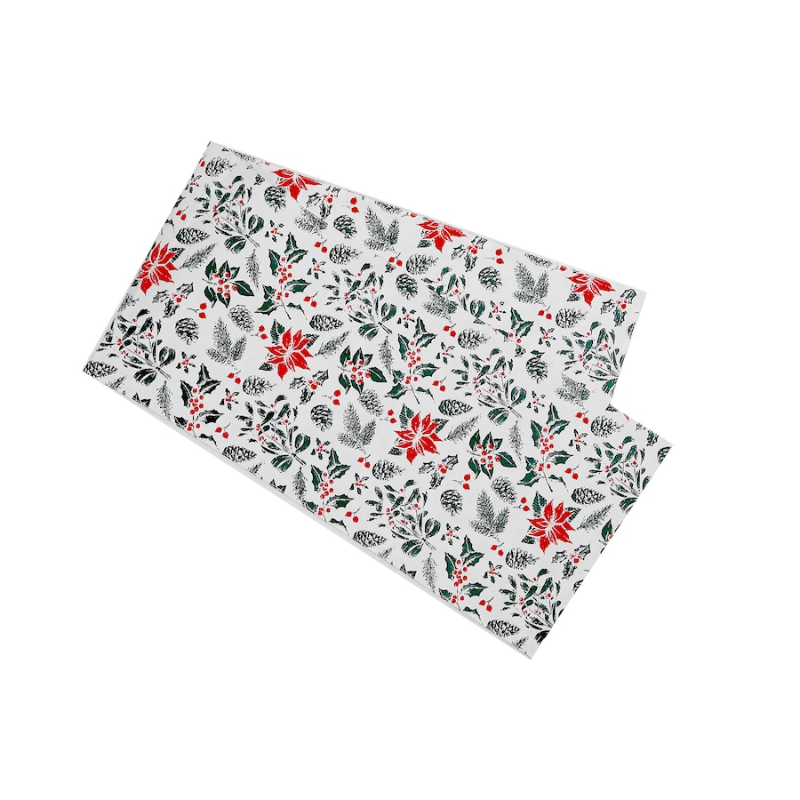 Image 736987.jpg, Product 736-987 / Price $44.99, IH Casa Décor Cotton Table Runner (54", mistletoe poinsettia, set of 2) from IH Casa Decor on TSC.ca's Home & Garden department