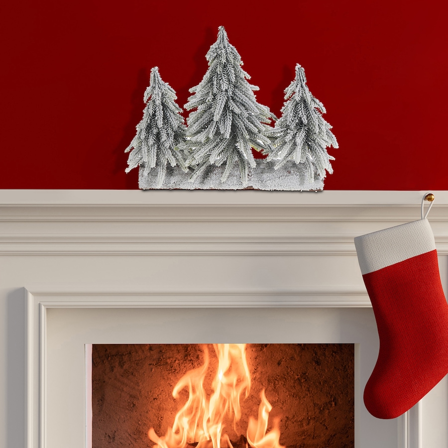 Image 736994_ALTMORE1.jpg, Product 736-994 / Price $34.99, IH Casa Décor Triple Pine Tree on Wood Base (snow covered) from IH Casa Decor on TSC.ca's Home & Garden department