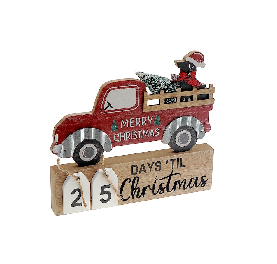 Image 737009.jpg, Product 737-009 / Price $24.99, IH Casa Décor Wooden Calendar Christmas Countdown (dog) from IH Casa Decor on TSC.ca's Home & Garden department