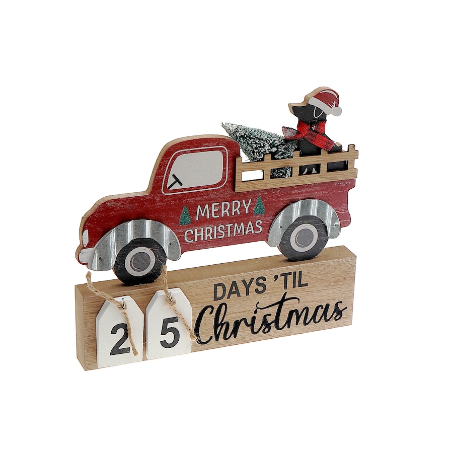 Image 737009.jpg, Product 737-009 / Price $24.99, IH Casa Décor Wooden Calendar Christmas Countdown (dog) from IH Casa Decor on TSC.ca's Home & Garden department
