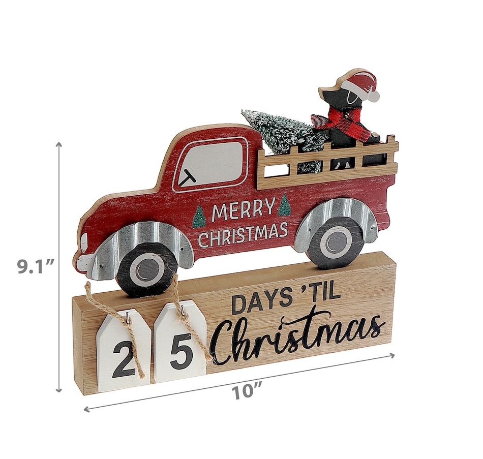 Image 737009_ALTMORE2.jpg, Product 737-009 / Price $24.99, IH Casa Décor Wooden Calendar Christmas Countdown (dog) from IH Casa Decor on TSC.ca's Home & Garden department