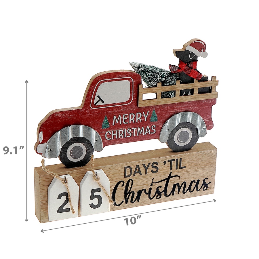 Image 737009_ALTMORE2.jpg, Product 737-009 / Price $24.99, IH Casa Décor Wooden Calendar Christmas Countdown (dog) from IH Casa Decor on TSC.ca's Home & Garden department